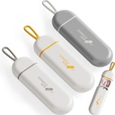 3 Packs Pill Organizator 3 Compartimente Portable Pilula Caz de umiditate de călătorie cutie de pastile pentru tablete Vitamine Cod Suplimente de ulei de ficat și medicamente