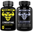 Creatină monohidrată (120 ct) + glutamină (180 ct)