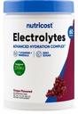 Nutricost Electrolit Complex Powder (60 Servings, struguri) - Hidration Supplement Drink Mix cu vitamine și minerale
