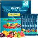 Electroliti Pachete de pulbere, 30 Sticks Pachete de hidratare Zahăr gratuit, Electroliti Drink Mix Pachete Electrolitice de călătorie pentru hidratare rapidă, 6 arome