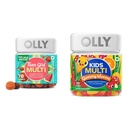 OLLY Teen Girl Multi Gummy, Kids Multivitamine Gummy Worms, Vitamine, Minerale, Immune Support, 35 & 45 Day Support