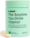 H-PROOF Ori de câte ori bei vitamina, ficat de sănătate și sprijin imunitate cu electroliți, muls de lapte, și vitamine B & C - 40 comprimate masticabile (20 serviri), Vegan, verde Apple