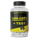 CON- CRET®+ Test, CON-CRET® Breveted Creatin HCl Acum cu Testofen®, Boost Testosteron Levels, 60 Capsule