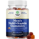 Naturas Craft Daily Mens Multivitamine Gumries - Mens Gummy Multivitamine cu Zinc si Biotin Immune Support Gummies - Vitamine potente pentru energie și imunitate non-GMO Gluten gratuit Halal 90 Conte