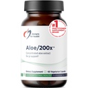 Design-uri pentru sănătate Aloe/200x - 200mg Aloe Vera extract - extrem de concentrat Aloe Leaf Supliment pentru suport GI - non-GMO, Vegetarian Pilule (60 capsule)