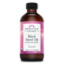 HERITAGE magazin Black Seed Oil, Organic, Rece presat Nigella Sativa Supliment cu Thymochinonă, Omega 3 6 9, Antioxidant, Imunitate, Colesterol, Digestive, Inima & Join Health Support*, Vegan, 8oz