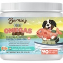 Bernie! Chews Omegas pentru câini - 5X Extra Putere DHA+EPA, Ulei de pește, Piele sănătoasă și haină, Ajutor pentru alergii, Supliment comun (Pork Flavor)
