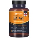 Vitamina D3 4000UI & K2 MK7 100μg Comprimate vegetariene I 180 (6 luni de aprovizionare) I Ușor de înghițit Supliment pentru suport imunitar, Boost de calciu, Bone & Musculare I Made in the UK by Prowise Healthcare