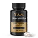 LUAL Calciu Minis 600 mg cu vitamina D3 - Suport osos și muscular - 150 Mini Softgels - Ușor de înghițit - Calciu & D3 pentru oase puternice și mobilitate