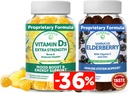 Lunakai Vitamina D3 și Gumiile de soc Bundle - Imunitate, Bone și Mood Supplement pentru adulți și copii - non-GMO, fără sirop de porumb, Toate Guma Naturală