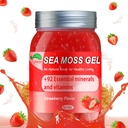 Sea Moss Gel,Organic Raw Irish Seamoss Gel Advanced Superfood,Immune and Digestive Supplement,Vitamin and Minerals (Strawberry,18,5OZ)