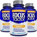 Focus Factor Adulţi Creier şi Vision Supliment, 120 Conte- ochi Vitamina, Supliment mineral, Multivitamine complete cu lutein & Zeaxantină 