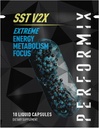PERFORMIX - SST V2X - Pre-workout - 300 mg Cafeina - Suplimente energetice - Nu Crash - Obiective de fitness - Nootrop - Timed-Release pentru toată ziua focus, Mood & Energy Boost - Bărbaţi şi femei - 10 capsule