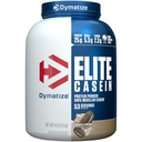Dymatize Elite Casein Proteine Powder, Cookies & Cream, 100% Micellar Casein, 25g Proteine, 5.4g BCAAs, 2.3g Leucina, Absorbtie lenta pentru recuperare musculara peste noapte, 4 lb (53 Serviri)