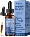 21 în 1 Magneziu Glycinate complex lichid picătură cu vitamina D3,K2,B6 & B12 Plus L-Theanin Omega-3 Sea Moss extract pentru energie,Sleep,Joint,Heart Health Sugar Free Blueberry Flavor,2 Fl Oz