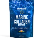 CORREXIKO Marine Colagen pulbere Supliment nearomat - 10.000 mg dublu hidrolizat Colagen Peptides per servire - Formulat pentru absorbtie maxima - par, piele si unghii - 5 oz, 14 Serviri