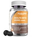 Zeolit Detoxifiere pentru copii Gumiile cu Charcoal activat, Clinoptilolite Zeolit cu vitamina B12 & D3 pentru copii & adulti, Supliment Zeolite masticabile pentru suport cu gust si imun, Aroma de afine, 60 Ct