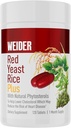 Weider Red Yeast Rice Plus 1200mg, with 850mg of Natural Phytosterols, Gluten Free, One Month Supply