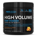 Pudră de pompă de pre-pre- antrenament de înaltă calitate pescuiată, butelie de oxid azotic cu L Citrulină & L Arginine Nitrat, non-Stim Preworkout pentru bărbați și femei, 36 Scoops, Peach Candy de piersici