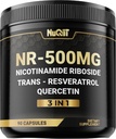 NAD. Supliment cu Nicotinamidă Ribozidă, Resveratrol, Querbetin - 90 Conte - 90 zile Aprovizionare