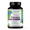 EMERALD LABS Multivitamine prenatale 1-Daily - multivitamine prenatale cu Folat metilat, fier, întreg-alimentare Blend & More - Soy-Free, Gluten-Free - 60 capsule vegetale