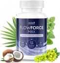 FlowForceMax Suplimentul de suport pentru plante naturale - Formula naturala pe bază de plante cu fierăstrău Palmetto Extract 