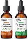Ceylon cu scorțișoară sălbatică și organică 2 fl oz & Gymnema Leaf Tincture 2 fl oz