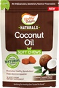 Delights sănătoase naturale, ulei de nucă de cocos chiftele moi, promovează metabolismul sănătos, ajută la controlul apetitului, delicioasa aromă de nucă de cocos Caramel, 30 Conte