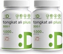 2 Pack Tongkat Ali Extract 300:1 cu Horny Goat buruieni 1,100mg, 480* Capsule 