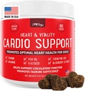 iHeartDogs Heart & Vitality Cardio Support for Dogs - Dog Heart Health Supplement with Anchovy Oil, Taurine, Flaxseed, Arginine, Blueberry Extract, Cozyme Q10