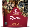 Pulbere Reishi - praf de extract de ciuperci organice - Suplimente de ciuperci pentru suport imunitar, relief de stres, somn mai bun 60g