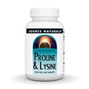 Naturals sursă L-Proline & L-Lysine, 550mg - 60 comprimate