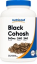Nutricost Black Cohosh 540mg, 240 capsule - non-GMO, gluten gratuit