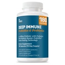 Dr. Tobias Probiotice imune profunde & Prebiotice, Dual Acţiune Digestion & Imunity Support with PreforPro Prebiotics & Intarziate de eliberare Spore Forming Probiotics for Women & Men, 180 Capsule, 90 Servings