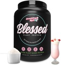 Binecuvântat Vegan praf de proteine - plante pe bază de praf de proteine de schimb de masă de proteine Shake, 23g de Pea Proteine pulbere, lactate gratuit, gluten gratuit, soia gratuit, fără zahăr adăugat, 30 Serviri (Strawberry Mylk)