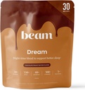 Beam Dream Sleep Powder, L-Theanin, Apigenin, Reishi şi Magneziu, terţă parte testat Sleep Aid & Sleep Supplement for Deep Sleep, Relaxation and Recovery, Natural Sleep Support, 30 Servings