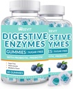 Enzime digestive Gume, enzime digestive masticabile pentru femei si barbati cu probiotice si prebiotice Blend, Sugar Free Vegan