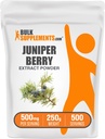 BulkSupplements.com Juniper Berry Extract pulbere - de la Juniper Berries, Juniper Berry Powder - Gluten gratuit, 500 mg pe Serving, 250g (8,8 oz) (Pachet de 1)