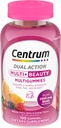 Centrum MultiGummies Multi+ Beauty Dual Action Multivitamine, Special conceput cu Biotina pentru par sanatos, Piele si Nails, Cherry/Berry/Orange Flavors - 100 Conte