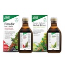 Floradix by Salus Gallexier Herbal Bitters (8.5 oz) & Iron & Herbs (8.5 oz) Bundle - Herbal Bitter for Digestive Supplement for Healthy Energy Support*