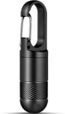 Micro Pilula Holder Keychain Titanium Pilula Case pentru Purse Pastile mici Container călătorie Black Pilula cutie medicament Organizator pentru supliment de ulei de pește vitamina