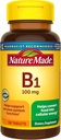 Natura Made Vitamina B1 100 mg, Supliment alimentar pentru suport metabolic energie, 100 comprimate, 100 zile de aprovizionare.