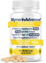 Supliment de sănătate hepatică pentru câini de talie mică - Milk Thistle pentru câini Suport hepatic cu S-Adenosylmetionină (La fel) & Silybin - 30 comprimate