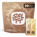 SALTT Electroliti Pachete de pulbere, Pachete de Varietati de cacao (30 Pachete) - Magneziu, Potasiu, Sodiu, Minerale Trace - Vegan, Zahăr gratuit, Gluten gratuit - Essentials de călătorie - Made in USA