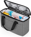 Trunab trusa de prim ajutor sac gol caz de depozitare medicamente mici, izolat de medicamente Cooler sac, Pastila de călătorie Organizator pentru prescriptie medicala, Insulina, Suplimente sau consumabile medicale, gri (Bag numai)