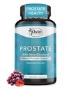 Pure De Natura Prostate Supliment pentru bărbaţi, Beta Sitosterol Prostate Suplimentul de sănătate cu Zinc pentru Suport Tract urinar, Usor de urina frecvente & Îmbunătățirea somnului, Gluten-Free, Non-GMO 90 capsule