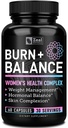 Zeal Naturals pierdere în greutate de sprijin pentru femei + Daily Balance Vitamine (Iron, Vitamina D, Setria®, Folate) Premium Dieta pastile de sprijin pentru femei + Multivitamine și Hormone Support