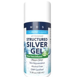 Gel de argint coloidal, Burn and Wound Care cu Aloe Vera - 30ppm pH Formula echilibrată ajută Soothe Burns, Sores & Eczema - Argint structurat - Made in USA (3.38 oz)