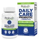 Probulin Daily Care Probiotic Supplement, Digestive, Gut, și Imun Health Support Capsule pentru bărbați și femei, 10 miliarde CFU, Vegan, 30 Conte Bottle