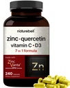 NatureBell Zinc Querbetin cu vitamina C & D3, 240 capsule 